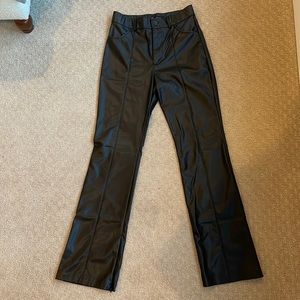 Women’s medium faux leather pants from ZARA